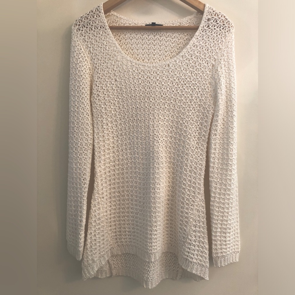 RW&CO. White Crochet Tunic